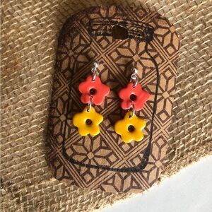 Colorful Flower Earrings